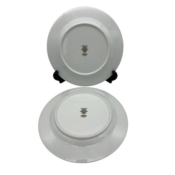 Vintage Noritake Japan Vineyard Pair Salad Plates Pattern 6449 Leaves & Vine - Picture 2 of 5